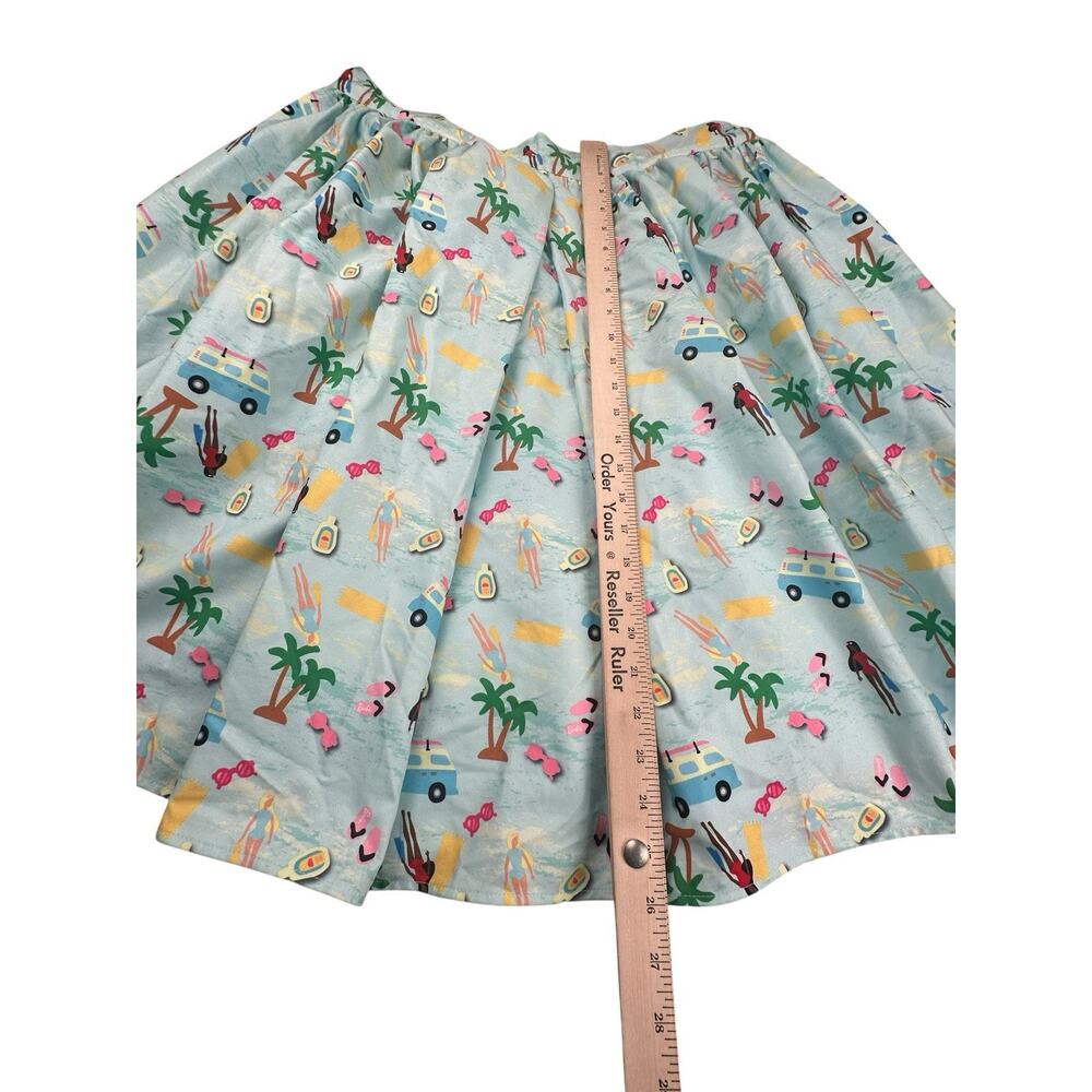 Unique Vintage Barbie Vacation Adventure Beach Print Women’s Skirt Size 1X/16 - Picture 5 of 12